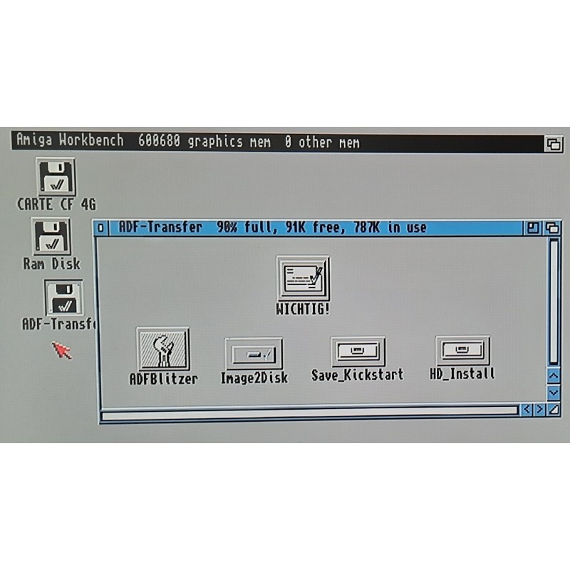 PCMCIA CompactFlash Transfer Software for Amiga 600 / 1200