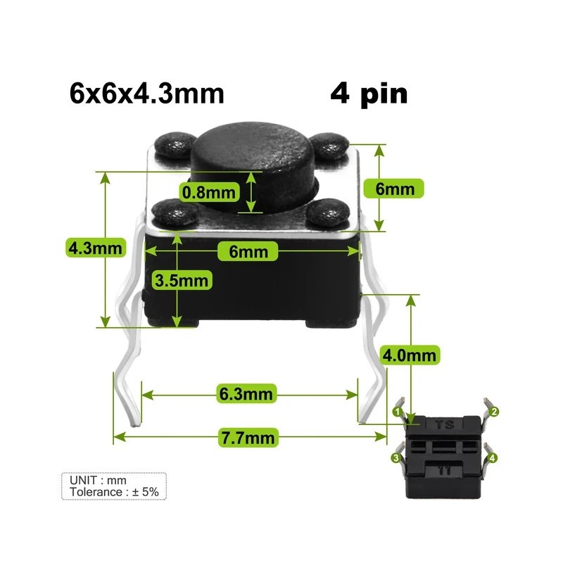 10 Mouse Microswitches