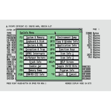 SYSINFO v8.34 – Atari System Information