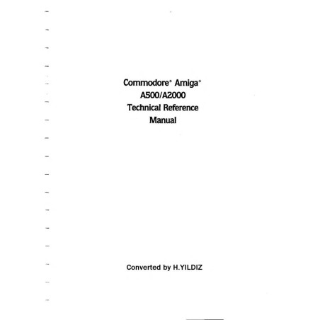 Technisches Referenzhandbuch für Amiga A500–A2000