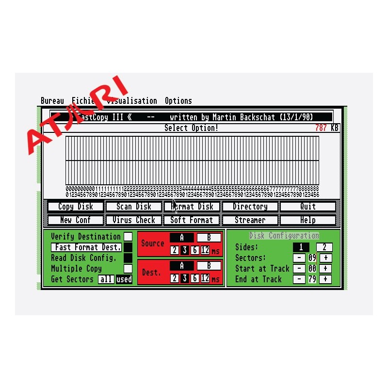 FAST COPY III -  ATARI ST DISK COPYING FORMATTING SOFTWARE