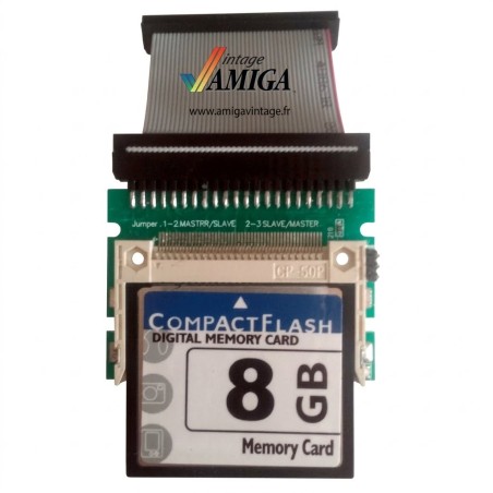 Kit Compact Flash 8 Go IDE 44 broches – Amiga 600 / 1200 / Vampire / Atari Falcon