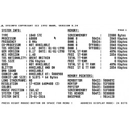SYSINFO v8.34 – Atari System Information